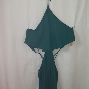 Gianni Bini Emearld  green maxi dress